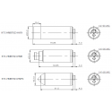 KTC-HMB7823-HWX Caméra tubulaire de type cylindrique en forme de cylindre EXSDI/HDSDI/CVBS Full HD