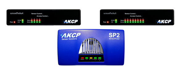 SP2 SP4 SP8 Sensorprobe2 sensorprobe4 sensorprobe8 boitiers ip de gestion de sonde akcp sensors senseurs capteurs
