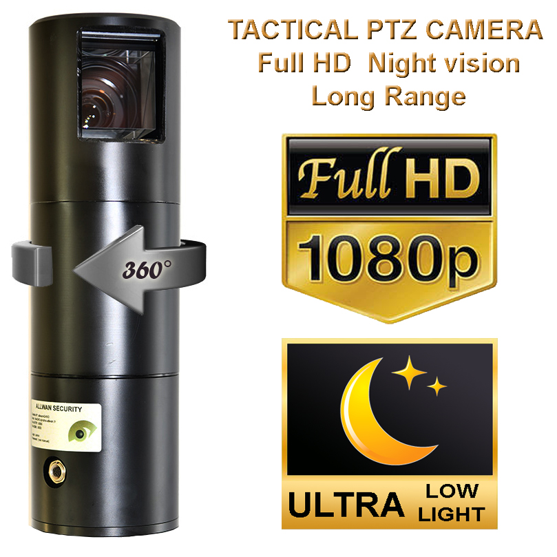 Tactical PTZ full HD night vision long range
