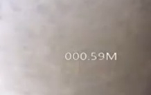 camera de forages avec odometre integre et affichage de la profondeur sur la video de l'écran